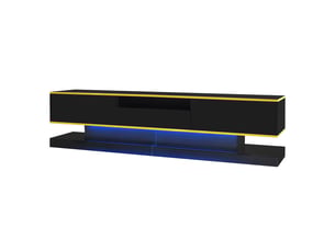 Meuble tv coloris noir 180 cm <strong>SHOPENTRA</strong>  <strong></strong>