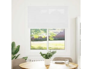 Store plissé, store de fenêtre blanc 110x100cm largeur du tissu 109,4cm polyester cf46728