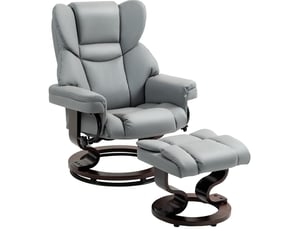 Fauteuil relax manuel  <strong>BEAOK</strong> Simili gris