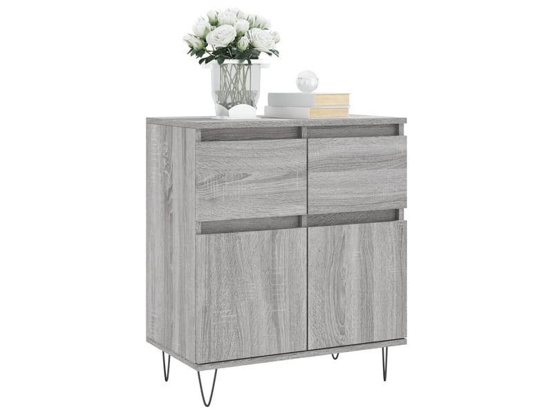  Buffet - bahut - meuble de rangement sonoma gris 60x35x70 cm bois d'ingénierie  - Conforama C