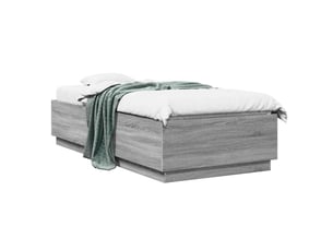 Lit simple 80x200 cm coloris gris