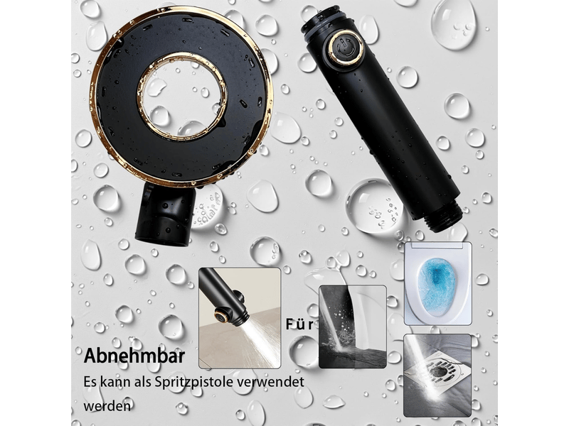Types de pommeau de douche haute pression, pommeau de douche à jet, pommeau de douche sous pression, pommeau de douche universel facile à install - Conforama E