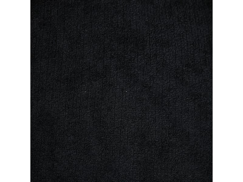  Fauteuil pivotant noir en tissu chenille – fauteuil rotatif 360° avec coussin de soutien pour salon et chambre  - Conforama R