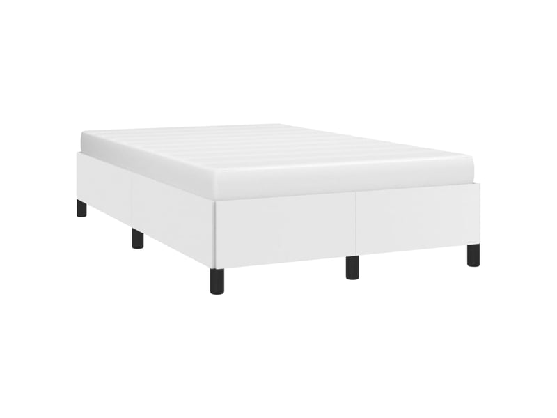  Lit double- lit adulte -  cadre de lit sans matelas blanc 120x190 cm similicuir  - Conforama C