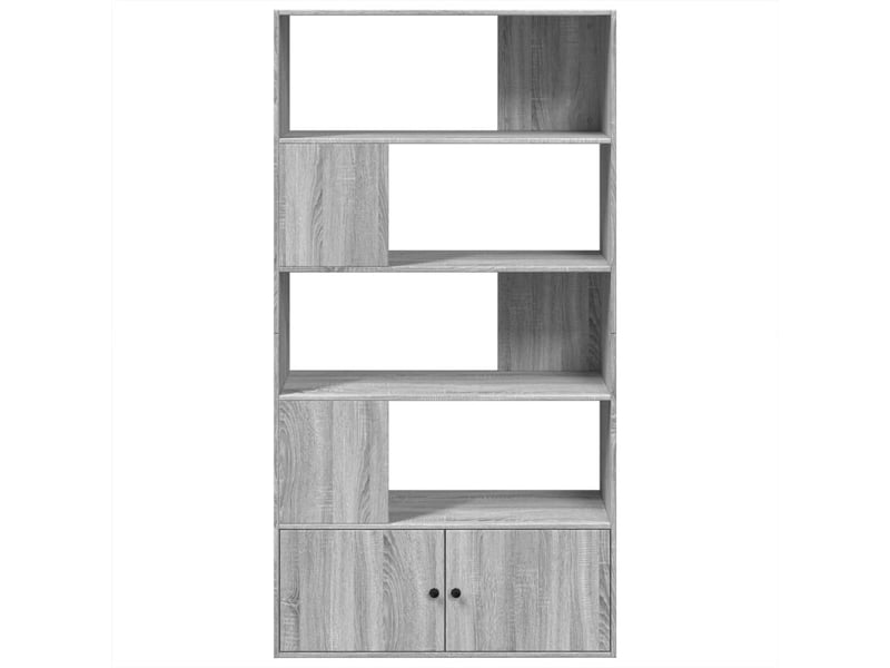  Bibliothèque, meuble de rangement salon sonoma gris 100x36x189 cm bois d'ingénierie  - Conforama C