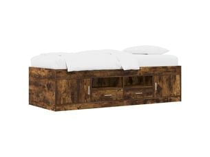 Lit simple 80x200 cm    coloris marron
