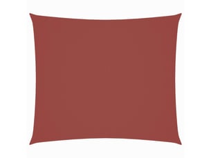 Voile de parasol - voile d'ombrage tissu oxford rectangulaire 2x2,5 m terre cuite