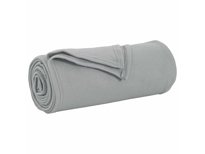 Plaid canapé gris 270x240 cm 0.86 kg polaire - Conforama A