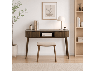 Table basse rectangulaire coloris bois foncé <strong>CHICFURN</strong> <strong></strong> - 35 cmx120 cm