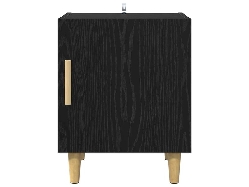 Table de chevet - cabinet de chevet - table de nuit chêne noir 40 x 40 x 50 cm bois d'ingénierie - Conforama E