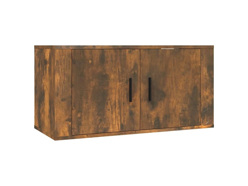  Ensemble de meubles tv 3 pcs chêne fumé bois d'ingénierie shl69167  - Conforama D