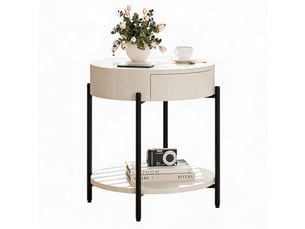 Table basse coloris blanc <strong>GARVEE </strong> <strong>PHO_34Y6WPQM</strong>