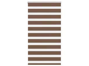 Store zèbre, store de fenêtre marron 90x100 cm largeur du tissu 85,9 cm polyester cf48739