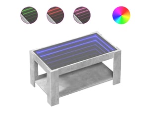Table basse rectangulaire coloris gris