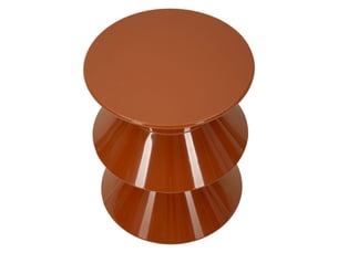 Table d'appoint zag en métal orange