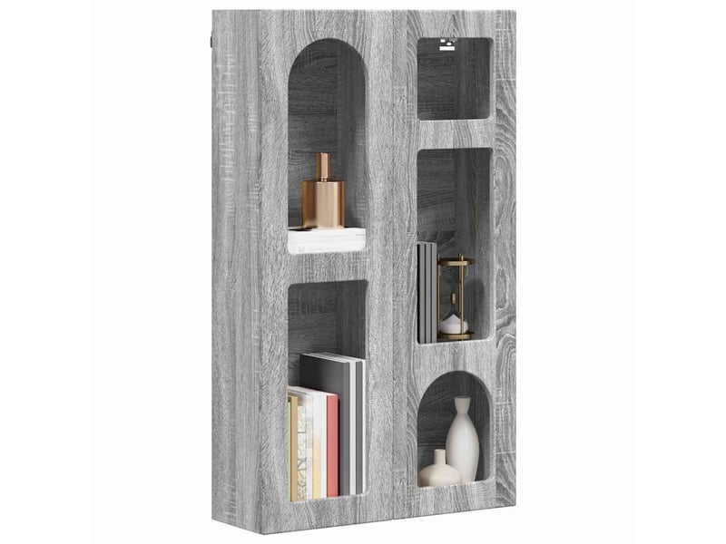  Armoire suspendue, meuble de rangement elst sonoma gris 59x20x100 cm  - Conforama C