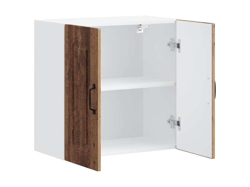  Meuble de rangement, armoire murale de cuisine kalmar vieux bois bois d'ingénierie shl2136  - Conforama E