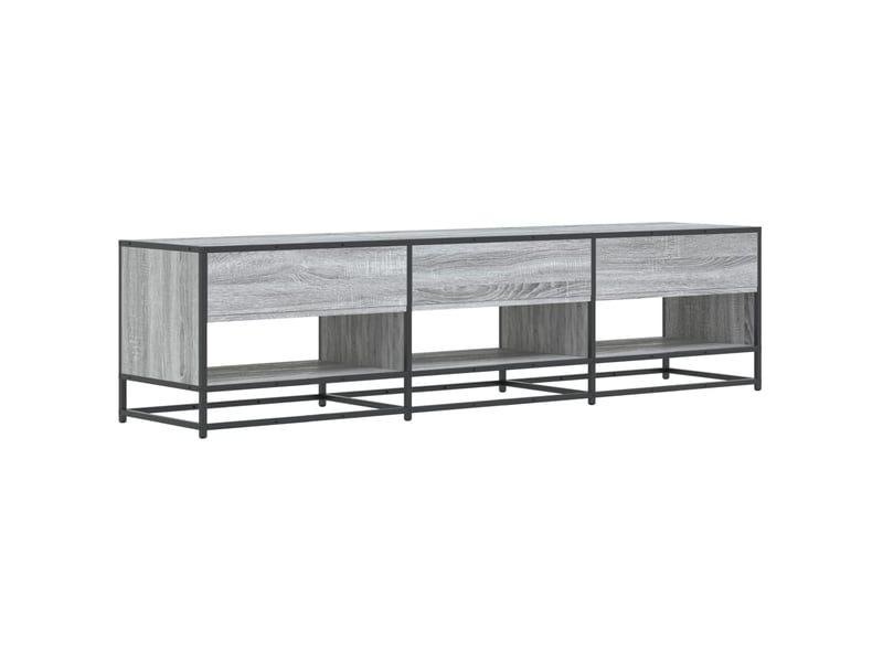  Meuble tv - banc tv - meuble de rangement sonoma gris 180x40x46 cm bois d'ingénierie  - Conforama E