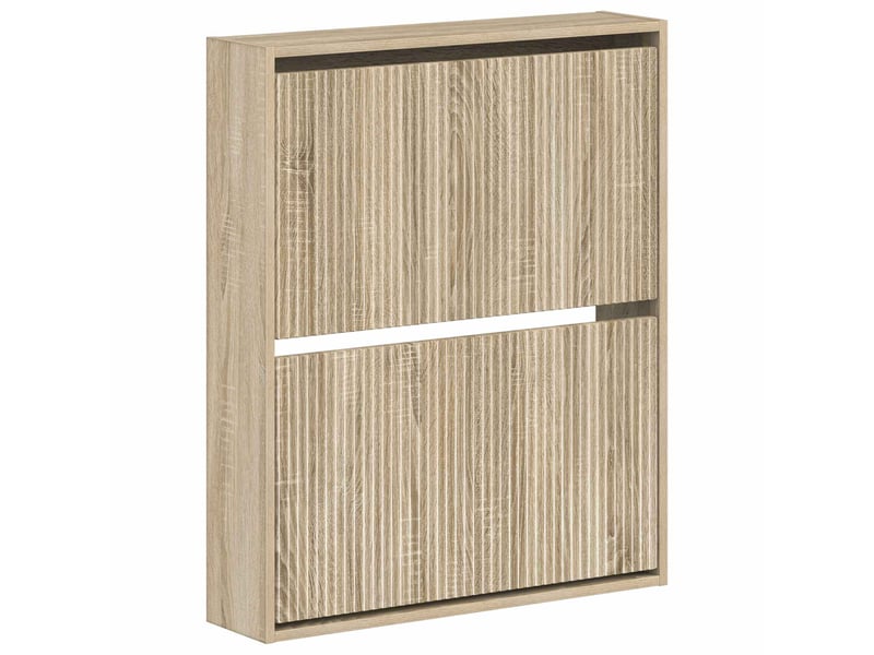  Meuble à chaussures mural, armoire à chaussures arnhem 71x17x86 cm chêne sonoma  - Conforama A