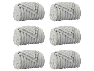 Couverture jetée de canapé 6 pcs gris 240x220 cm 8.76 kg polaire