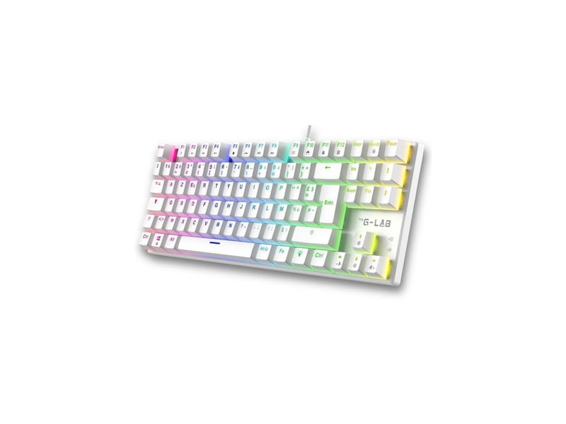  Clavier gaming mecanique tkl rouge cherry linear rgb dynamique 20 modes blanc anti-ghosting 26 touches GLA3760162055528 - Conforama A