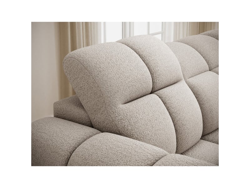  Canapé d'angle électrique fanoti 3 places gris chiné – angle droit – version 2  - Conforama D