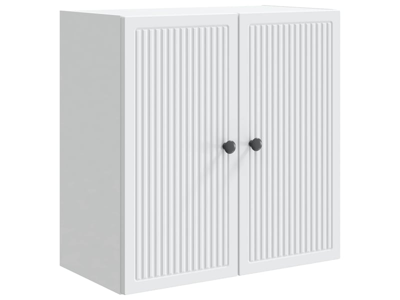  Armoire murale salon, meuble de rangement blanc 59 x 31 x 60 cm bois d'ingénierie shl1249  - Conforama A