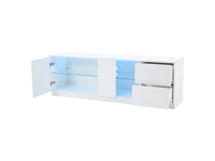 Meuble tv coloris blanc 160 cm