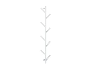 Portemanteau mural décoratif en forme d'arbre 80 x 60 x 10 cm design moderne pratique en métal blanc 13_0012098