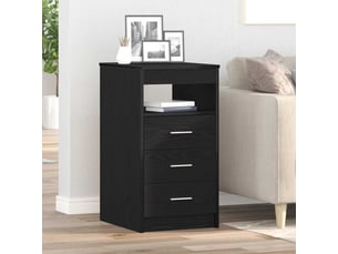 Meuble à tiroirs, meuble de rangement salon en chêne noir 40x50x76 cm bois d'ingénierie