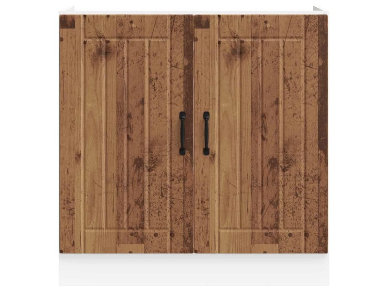  Meuble de cuisine, meuble de base de lavabo vieux bois bois d'ingénierie shl6239  - Conforama D