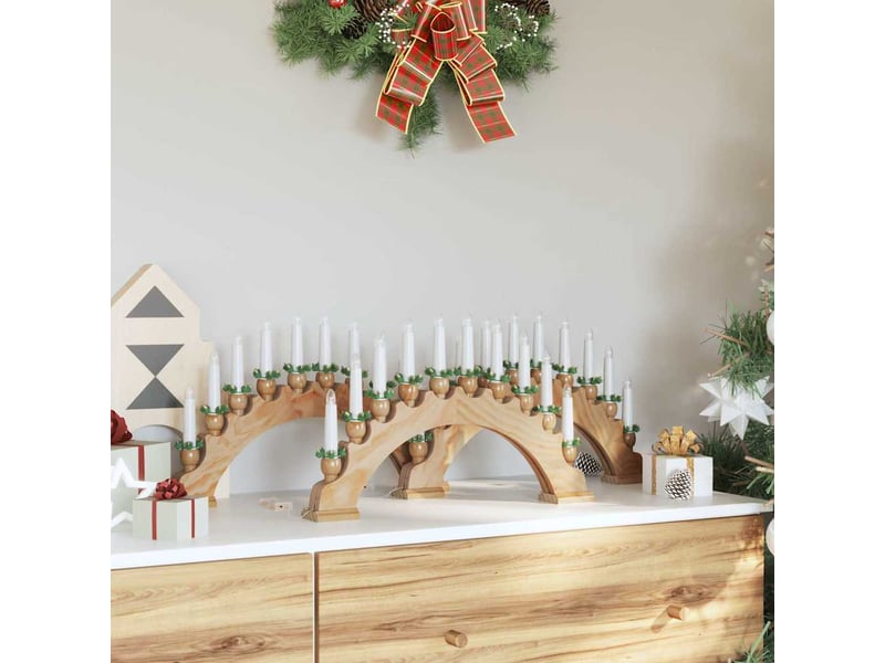  Arche de bougies de noël avec 10 bougies led 3 pc led cf62116  - Conforama C