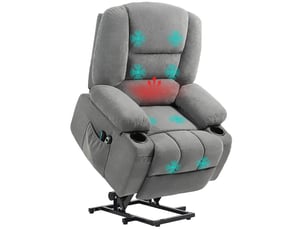 Fauteuil relax électrique  PANGIVO Polyester gris