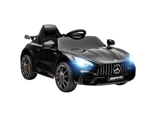 Voiture électrique pour enfants, mercedes, 3-5 kmh, télécommande, lumières et musique, noire