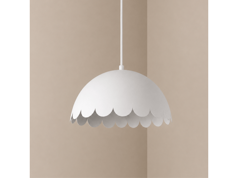  Suspension en métal blanc d30 cm-flow Flow - Conforama B