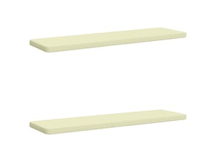Lot de 2 coussins de banc, coussins d'assise vught 100 % polyester crème cf57928