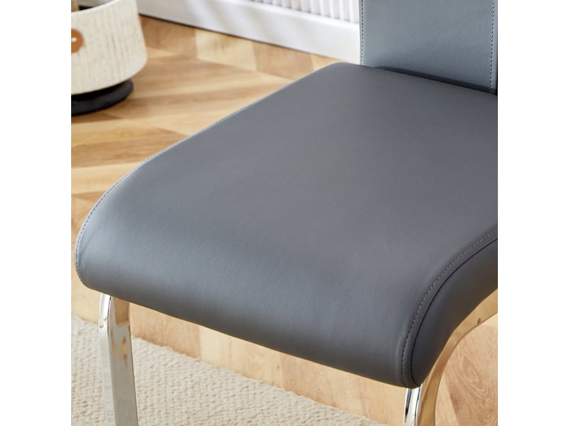  Lot de 2 tabourets de bar gris nordique – design moderne pour cuisine, restaurant, terrasse et bureau  - Conforama E