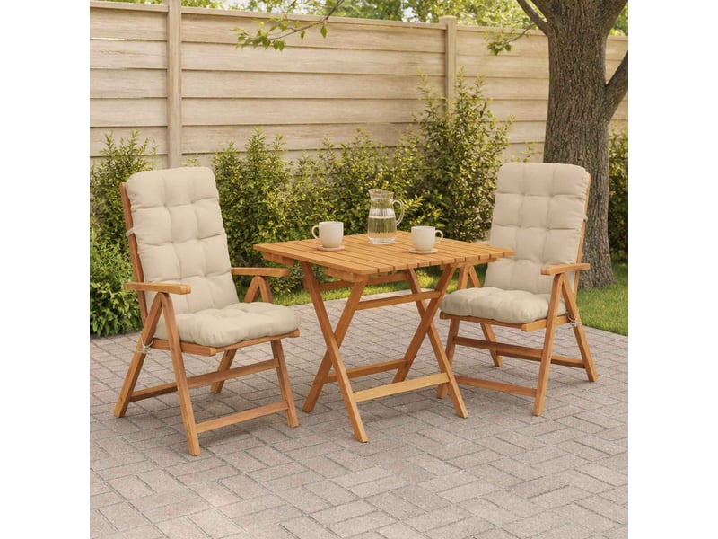 Lot de 2 coussins de chaise à dossier haut vianen cf59283 - Conforama B
