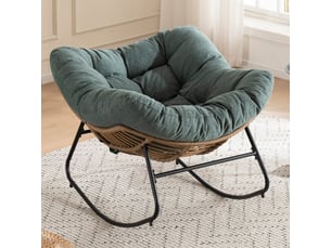 Fauteuil fixe  <strong></strong> Tissu vert