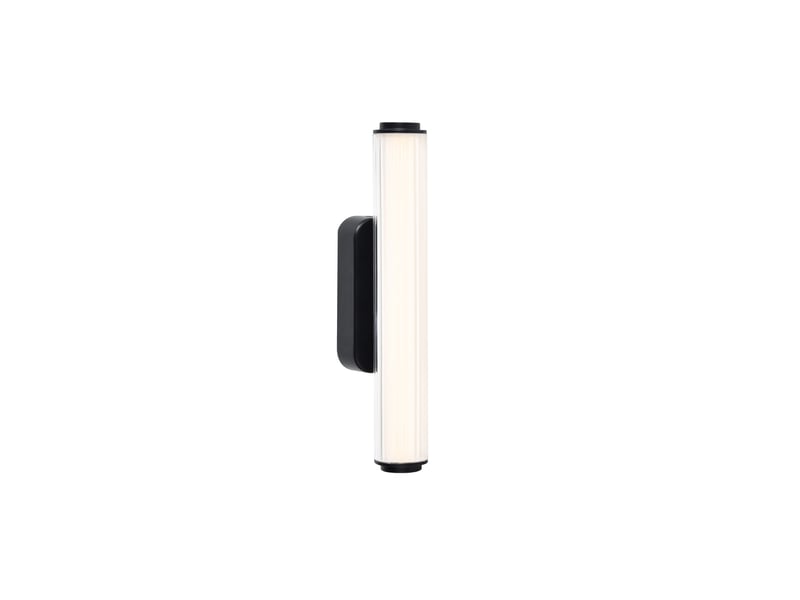  Applique murale intérieur, salle de bain led intégrée, virelle 32 en plastique noir, ip44, nordlux 2610221003 - Conforama A