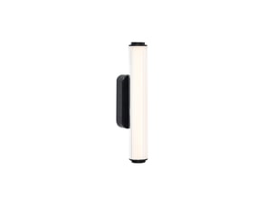 Applique murale intérieur, salle de bain led intégrée, virelle 32 en plastique noir, ip44, nordlux