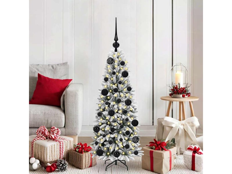 Sapin de noël artificiel, arbre de noël blanc 120 cm shl2806 - Conforama B