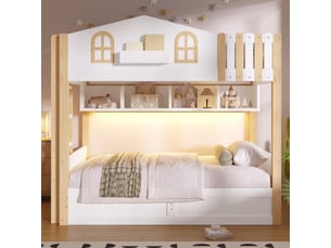 Lit superposé 90x200 cm <strong></strong> <strong>OMNIGLINT TRADING LTD</strong> coloris bicolore