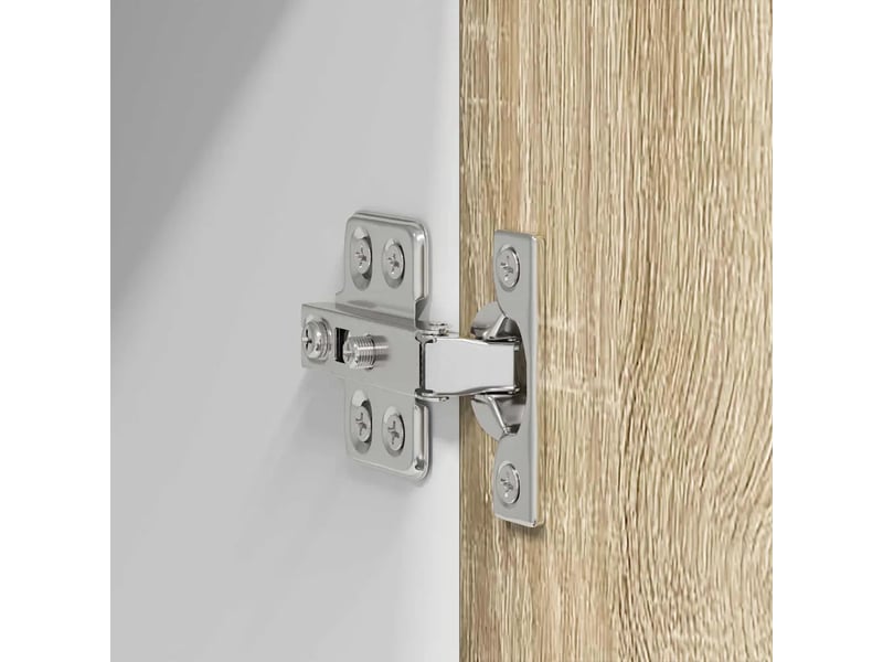  Lot de 2 armoires suspendues modernes avec porte 40 x 31 x 40 cm grand espace de rangement en bois d'ingénierie blanc 02_0053182  - Conforama D