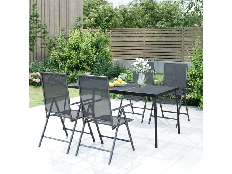  Table basse | table de jardin anthracite 165x80x72 cm treillis d'acier  - Conforama B