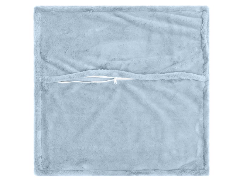  Lot de 2 housses de coussin houten bleu clair 65 x 65 cm cf49291  - Conforama D