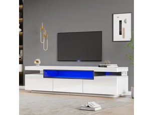 Meuble tv coloris blanc 160 cm OXEZA