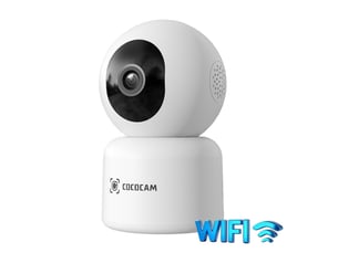 Caméra de surveillance intérieure 5mp 355° vision nocturne ir détection ia alerte humaine audio bidirectionnel wifi