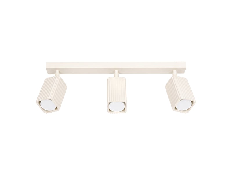  Plafonnier rayo 3l beige aluminium moderne 16.5x45x6cm SL.3123 - Conforama A
