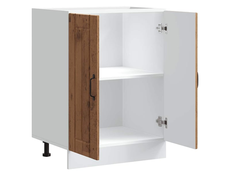 Meuble de cuisine, meuble de base de lavabo vieux bois bois d'ingénierie shl1246 - Conforama E